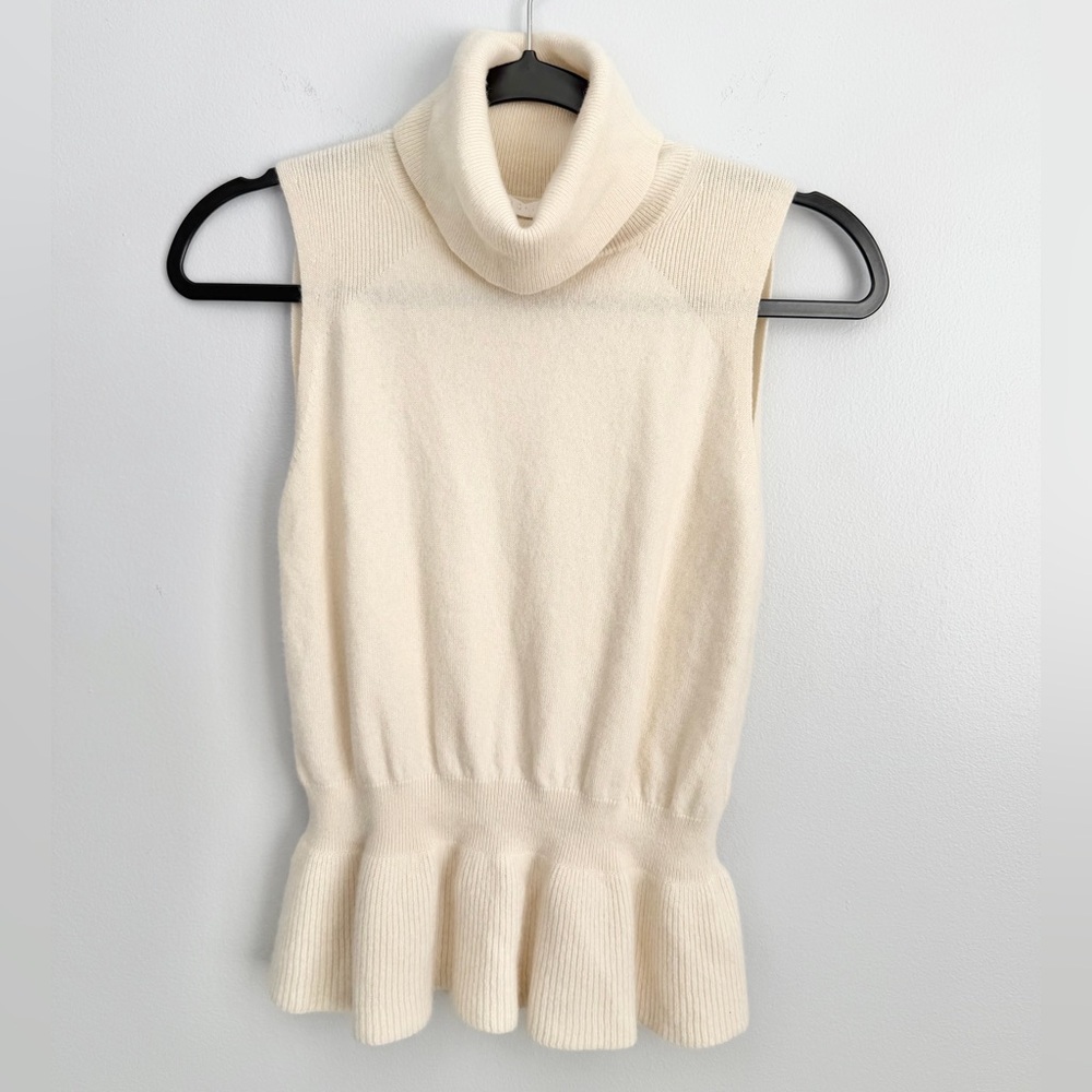 Veronica Beard Size M • Ivory Noor Turtleneck Cashmere Sweater.
